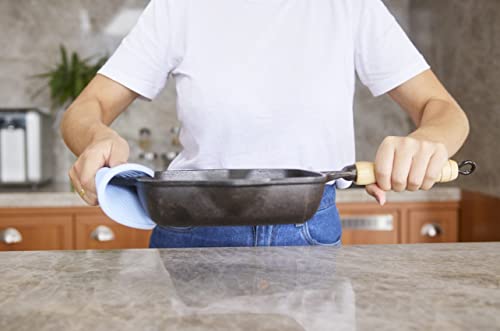 Apoio/Descanso de Panela redondo preto em silicone atóxico com maior espessura para proteção térmica