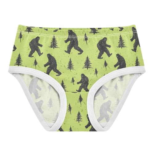 Little Girl Underwear Toddler Panties Kids Undies Bigfoot Soft Cotton Briefs 2T-8Y