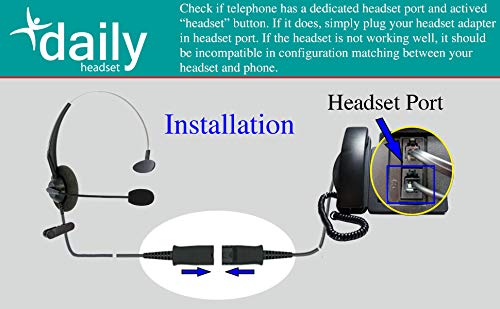 Rj9 Phone Headset For Corded Home Telephones Office Analog Phones Aastra Avaya Polycom Digium Mitel Shoretel Nec Phone #TOP7