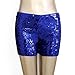 Womens Sequin Short Pants Striped Glitter Shorts Elastic Waist Sparkly Trousers Shiny Y2k Festival Party Rave Costume