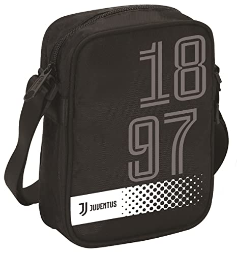 Juventus, Borsello Square Shoulder Bag Unisex-Adulto, Nero, Taglia Unica