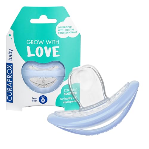 Curaprox Baby Smoczek, Rozmiar 0, Niebieski, Swiss Design