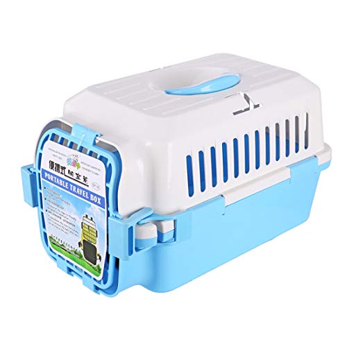 Mascota Porta Mochila para Perros Pequeños Mochila Porta Mascotas Viajes Plástico PP Ecológico para Viajes Al Aire Libre 56x36x39cm (2 Colores) (Color : Blue, Size : 56x36x39cm) Cover
