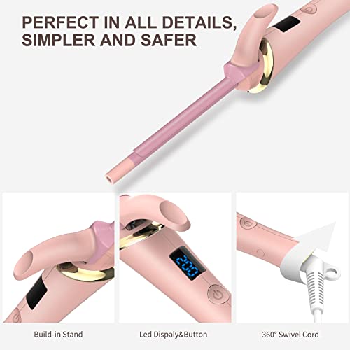 9Mm Curling Iron,3/8 Inch Ceramic Hair Curler Iron ,Small Barrel Curling Wand With Digital Adujustable Temperature,Heats Up Quickly For Long And Short Hair (3/8 Inch) #TOP3