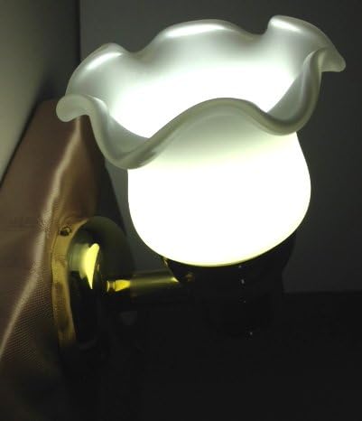 LED Brass Reading Wall Light DIMMABLE Marine Boat 140LUMEN Accent Frosted Glass