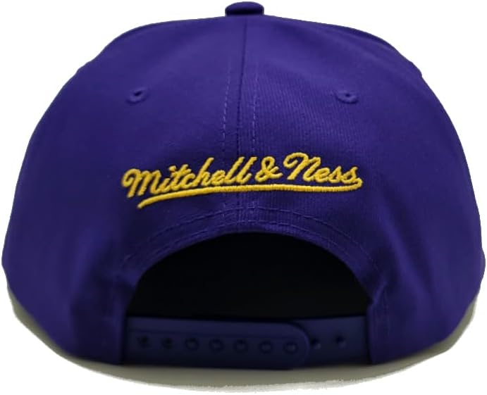 Mitchell & Ness Los Angeles Lakers New Front Face Purple Gold Era Snapback Hat Cap - Image 6