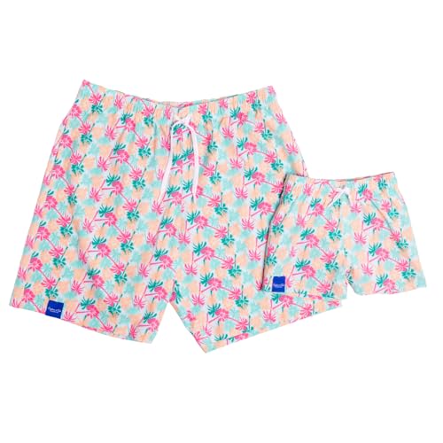 Father Son Palm Springs Print Matching Swimsuits
