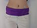 Diabetic Insulin Pump Belt/Band - Velcro Closure in Pocket, Large, Purple