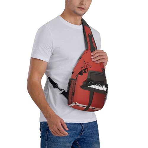 Mochila Sling Negra Compacta Para Uso Diario miniatura 7