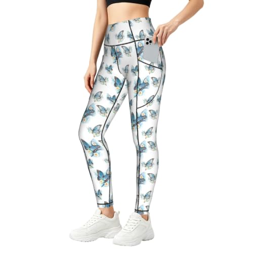 Leggings de yoga anti-transparencias con bolsillos y tejido ultra elástico para mujer