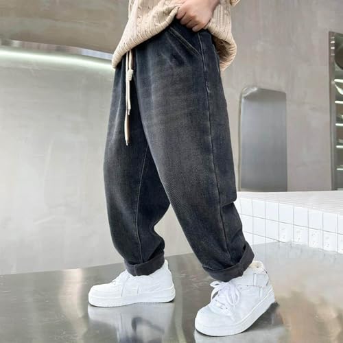 Wide Leg Jeans for Teen Boys Street Loose Fit Straight Kids Fashion Denim Pants Casual Trendy Sports Hip Hop Jeans2
