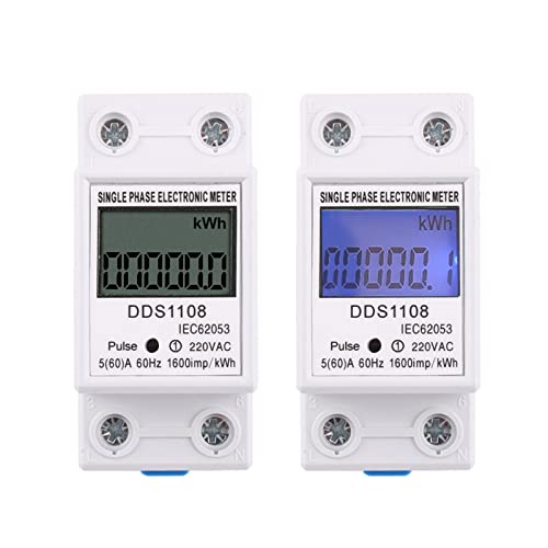 Compteur électrique KWh MOBYAT monophasé 80A 220V affichage numérique standard