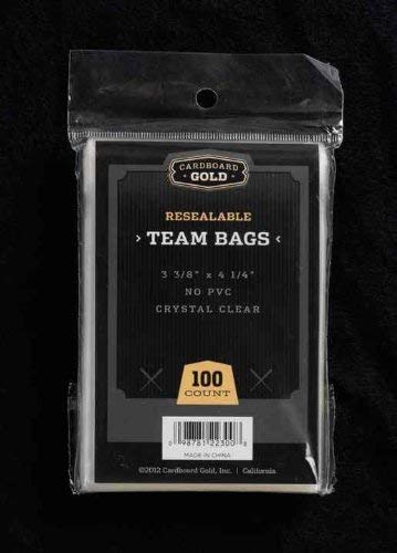 🛒 Flash Sale CBG 5000 ct Resealable Sports Card Team Set Bags Cardboard Gold FREE SHIPPING