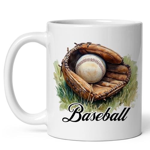 Baseball Ceramic Coffee Mug 11oz for Fastpitch Player
