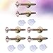 DOITOOL 6pcs Toilet Bolt Set Toilet Tank Screw Fixing Bolts Rubber Wc Tool for Easy Installation with Nuts and Washers