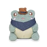 Cuddle Barn PlushGoals - Lil Series Cowboy Wawa Kawaii Cute Soft Green Frog Plush Toy, 6 inches