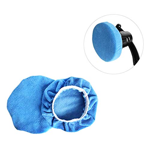 Kingbra 8Pcs Car Polisher Pad Bonnet (7 To 8 Inches), Soft Microfiber Polishing Bonnet Buffing Pad Cover, Car Waxing Bonnet Waxer Pads For Car Polisher #TOP2