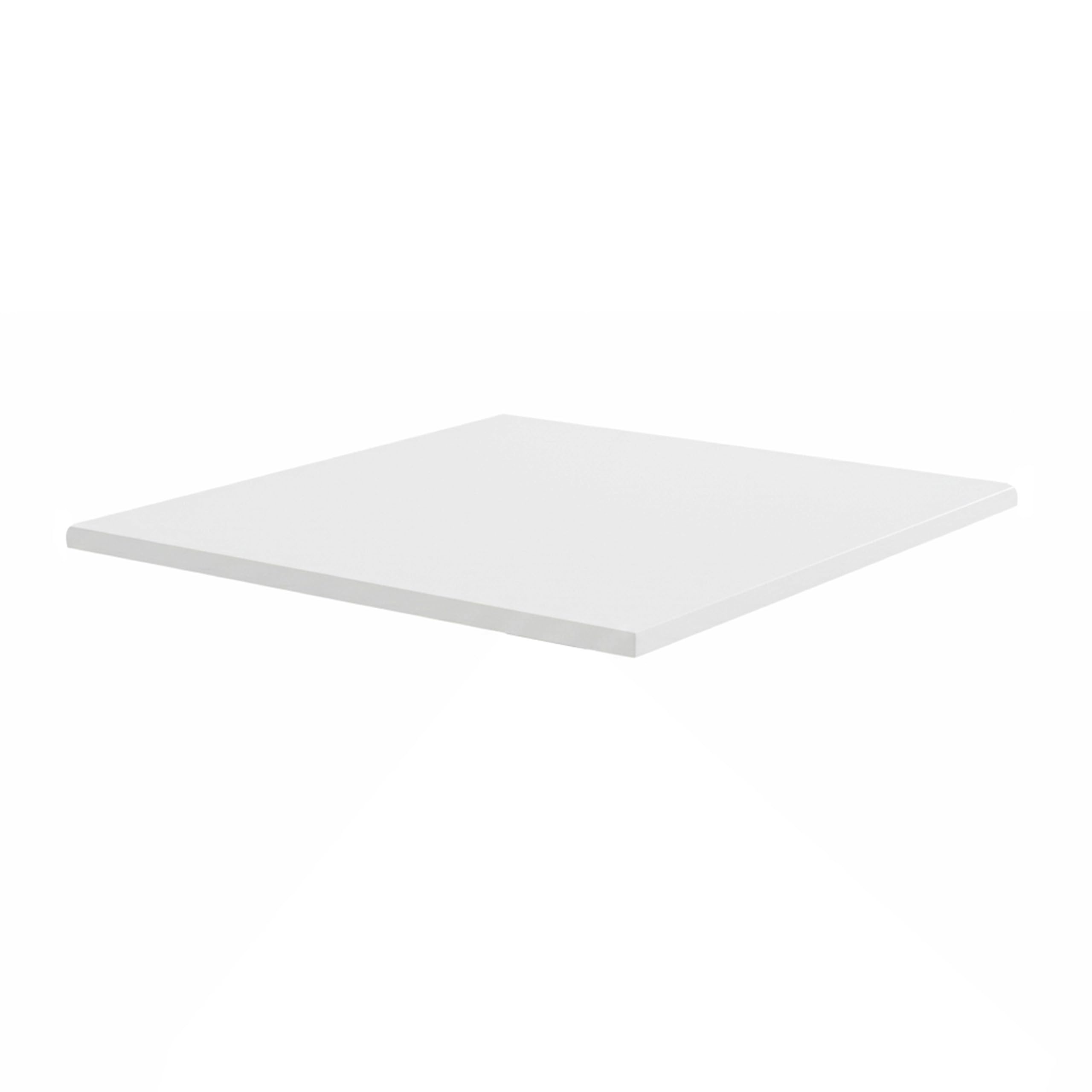 Oviala Plateau de Table carré stratifié 60 x 60 cm Blanc