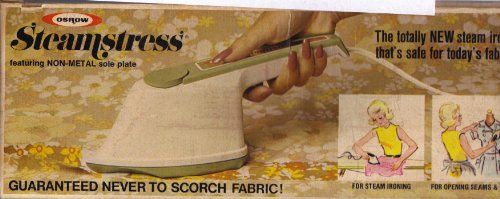 Vintage Osrow Seamstress Steam Iron w/ Original Box