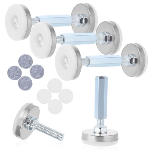 BUTIFULSIC 4pcs Shake Furniture Fixers for Beds Cabinets Walls Easy Install Tension Rods for Enhanced Stability and