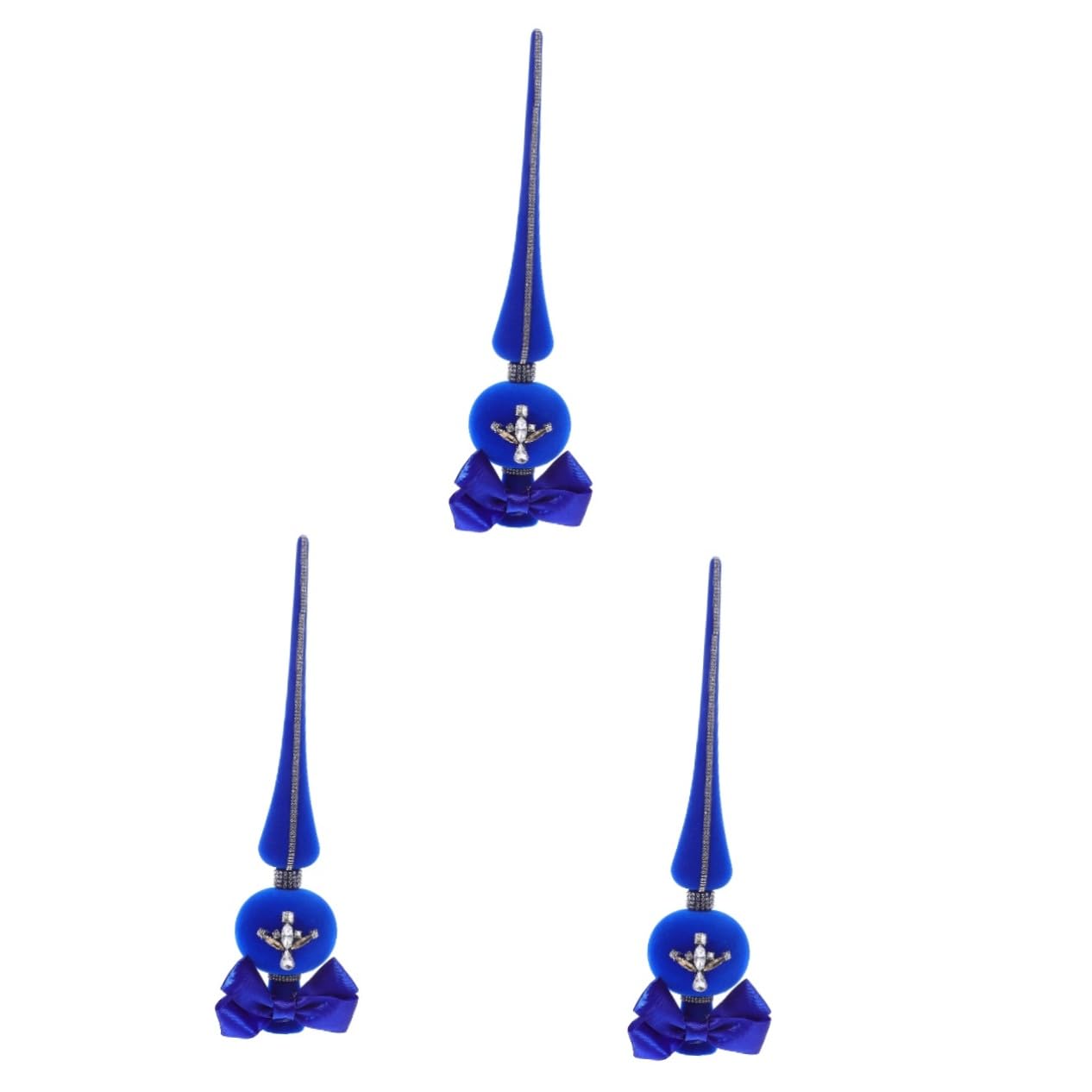 Remate del árbol de Navidad PRETYZOOM decoración del hogar con estrellas de pedrería