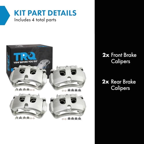 Image of TRQ Brake Caliper Set Compatible with 2008-2010 Dodge Ram 4500, 5500 2011-2020 Ram 4500 5500 Sterling Truck Bullet 45