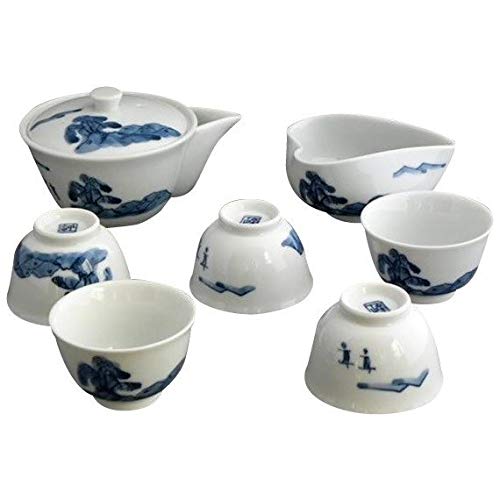 Amazon.co.jp: 美濃焼 山水柄 茶器揃 10-0011 : ホーム＆キッチン
