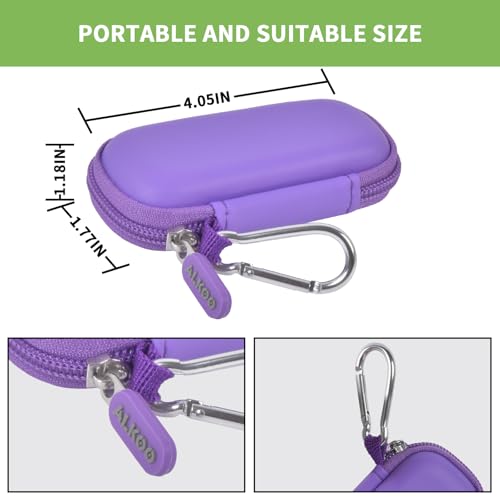 Image of USB Flash Drive Case, SD Card /Thumb Drive /Memory Cards Holder, Bag Only | SDXC /SDHC Storage, Electronic Accessories Organizer for SanDisk / for Samsung, for Students /IT /Office /School /Travel, Purple