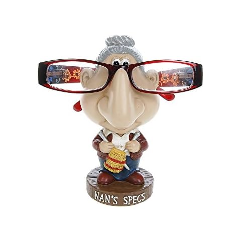 ukgiftstoreonline Adult Comic Nan Spectacle Glasses Holder Stand One Size Tan Cover