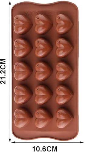 CHUANGOU Stampo Cioccolatini Cuore con 15 cavità