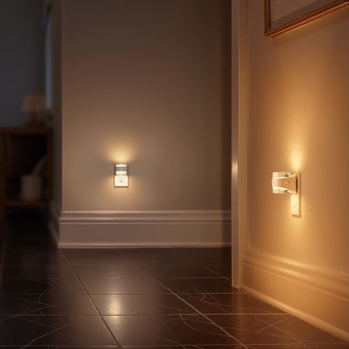 Image of Briignite Night Light Plug into Wall, Dimmable Night Light with Bubble Design 3000K /4000K /5000K & 3 Brightness Levels for Baby Nursery Hallway Bathroom Kids Room, 3CCT, White Cover
