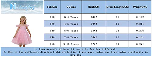 Nileafes Girls Polka Dot Dress Wedding Party Princess Dresses Size120 (4-5 Years,747 Blue-N) #TOP6