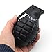 Zhongren CS Hand Grenades Toys Model Toy Spring Powered Impact for Battle Games Tactcial Airsoft Paintball (Black)