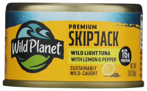 WILD PLANET Lemon Pepper Tuna Snack Cup, 3 OZ