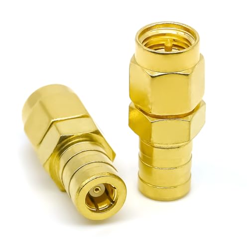 Adaptador SMA macho a SMB hembra coaxial cable 2pcs miniatura 1