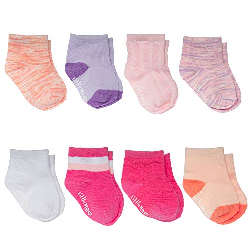 Little Me Baby Girl Socks, 8 Pairs, 0-12 Months