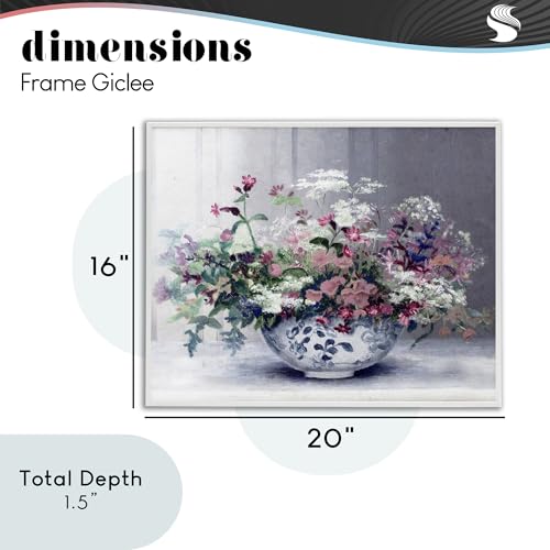 Tableau fleurs Stupell avec cadre gris prêt à suspendre - 5