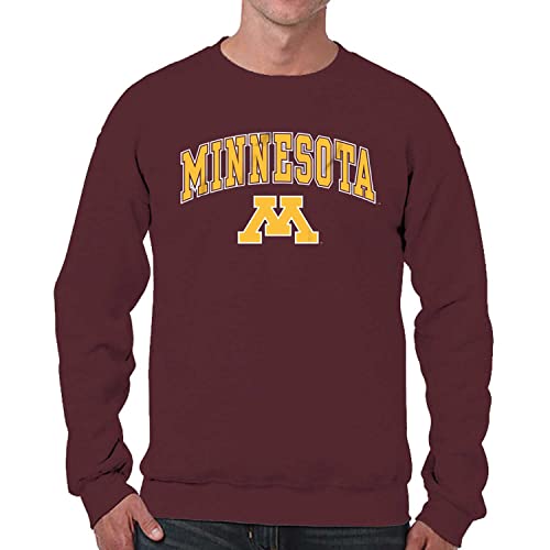 Image of NCAA College Sweatshirt Fleece Crewneck Pullover for Men and Women | Officially licensed NCAA college gameday crewneck pullover - 9 oz fleece lined sweatshirt with arch and logo design