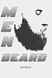 Notizbuch: Men Beard Männer Bart Vollbart (Liniertes Notizbuch mit 100 Seiten für Eintragungen aller Art)
