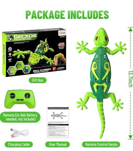 Image of Royal Cellar Wall Climbing RC Toy with Remote Control, Rechargeable Creepy Crawler Climbs Walls & Ceilings, Glowing Eyes Prank Toy for Kids Boys Girls Birthday Gift