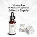 Codeage Liquid Vitamin E+ - USDA-Certified Organic Vitamin E - 2-Month Supply - D-Alpha Tocopherol Acetate, Organic MCT Oil, Organic Orange Fruit Oil, Unflavored, Non-GMO, Vegan, Gluten-Free, 2 fl oz