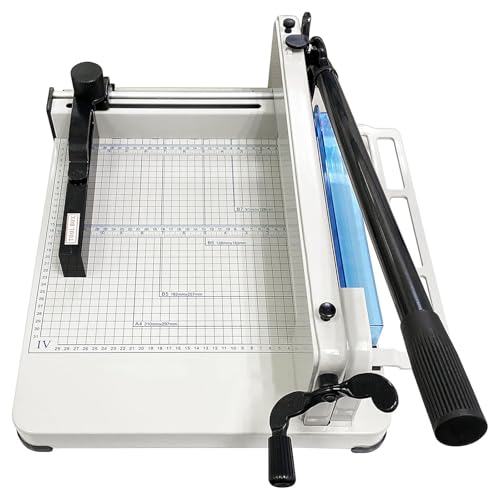 Taglierina a ghigliottina per Carta, Robusta e Resistente, Taglia in Modo efficiente Fino a 400 Fogli. Ideale per casa, Scuola, Ufficio e tipografie.