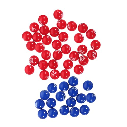 OKUMEYR 1 Pack Numbered Bingo Balls Small Plastic Balls for Party Game Props Easy to Identify Plastic for Arts Entertainment