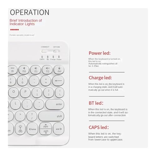 Teclado Krycap retroiluminado con funda redonda de cuero para Xiaomi Pad 7Pro y ratón inalámbrico 5