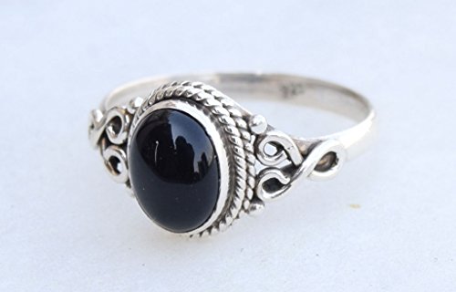 Black Onyx Stone Ring 925 Sterling Silver Statement Ring For Women Handmade Rings Gemstone Christmas Promise Ring Size Us 8 Gift For Her #TOP4