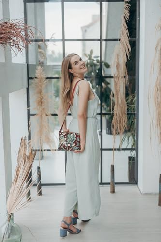 Image of Signare Tapestry Crossbody Bag Sling Shoulder Purse for Women