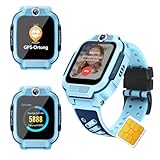 imoo Z3 Smartwatch Kinder mit GPS und SIM Karte, 4G Kinder Smartwatch mit Klassenzimmer Modus, Messaging, SOS-Funktion, IP68 Wasserdicht, Schrittzähler Kinderuhr Junge, 1,5" Bildschirm (Z3-Blau)