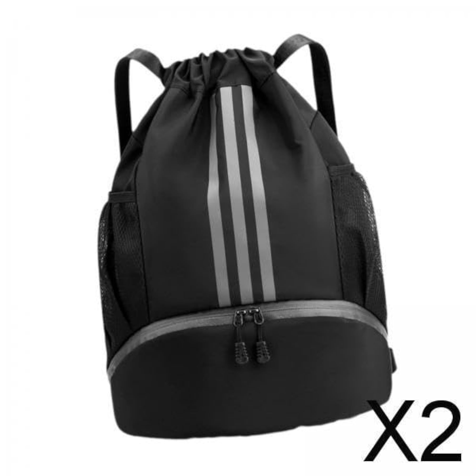 2xDrawstring Backpack Daypack for Gym and Hiking