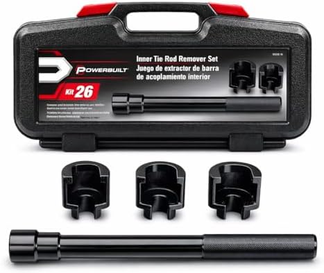 Powerbuilt Inner Tie Rod Remover Tool Kit – Fits Ford, GM, Chrysl...