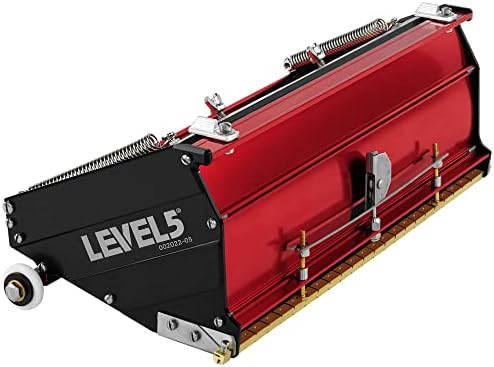 12-Inch MEGA Flat Box - LEVEL5 | Pro-Grade | High Capacity + Quick Clean | Drywall Sheetrock Gyprock Wallboard Finishing | 4-769